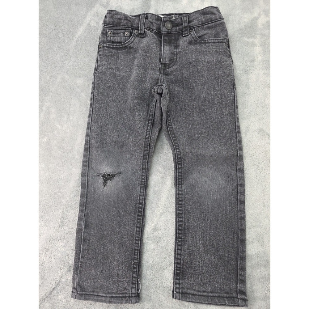 Levi's 511 Kids Size 5 (4-5year) Black Thrashed Skate Y2K